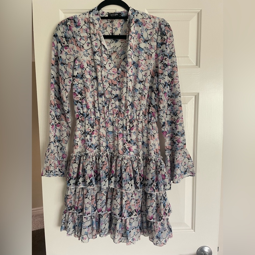 Vici Floral Print Midi Dress - Multicolor